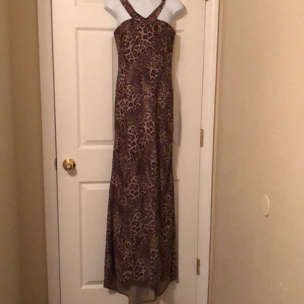 ❤️ Leopard Print Long body con Dress